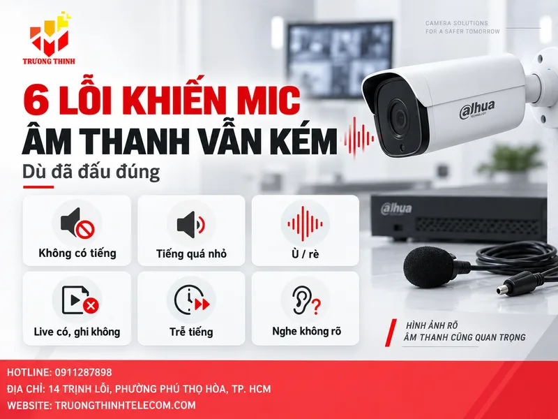 6 lỗi khiến mic đã đấu đúng nhưng âm thanh vẫn kém