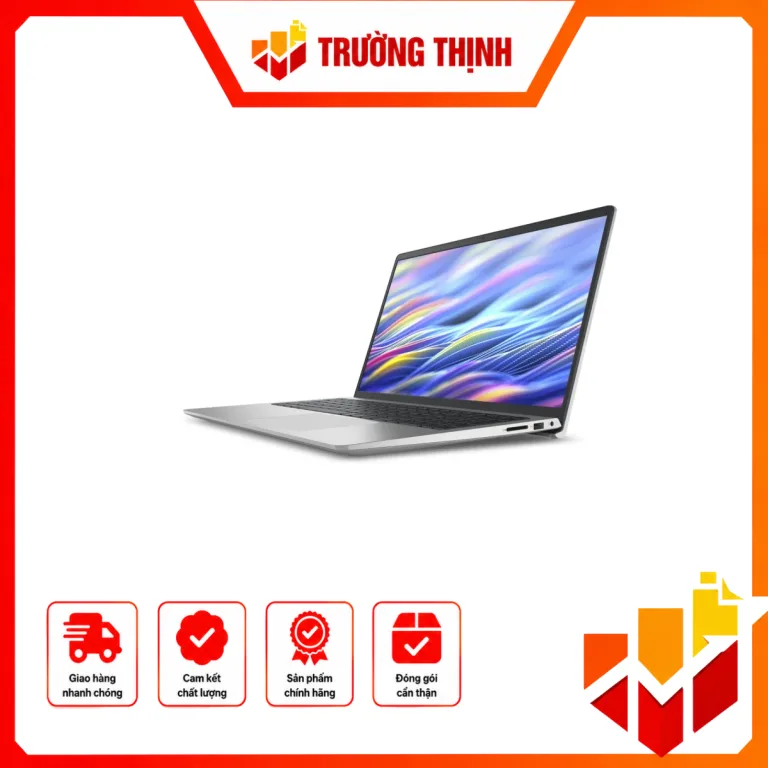Laptop DELL 15 DC15250/ I7-1355U/ 16GB DDR5/ 512GB SSD/ INTEL GRAPHICS/ 15.6 INCH FHD/ 4C 54WH/ AX+BT/ OFFICEHOME24+OFFICE 365/ MCAFEE LS/ WIN 11 HOME/ BẠC (PLATINUM SILVER)/ Y26 – 01Y