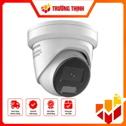Camera IP Bán cầu vát 4MP – CÓ MÀU 24/24 tích hợp MIC, cảnh báo bằng âm thanh và đèn