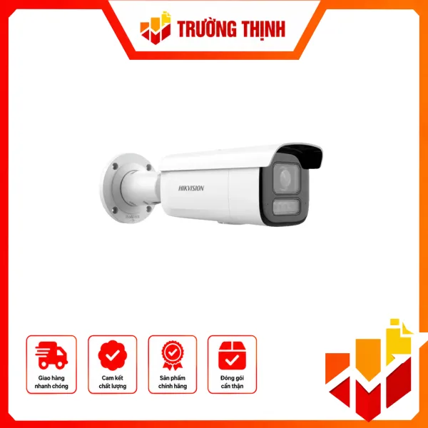 Camera IP Trụ hồng ngoại 4MP chuẩn nén H.265+, ống kính 2.8-12mm