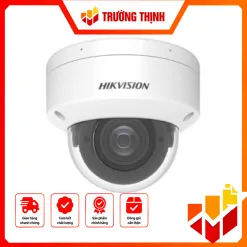 Camera IP Dome hồng ngoại 8MP chuẩn nén H.265+, ống kính 2.8-12mm