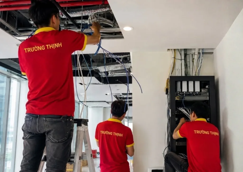 Thi công điện nhẹ quận 12 theo nhu cầu công trình thực tế