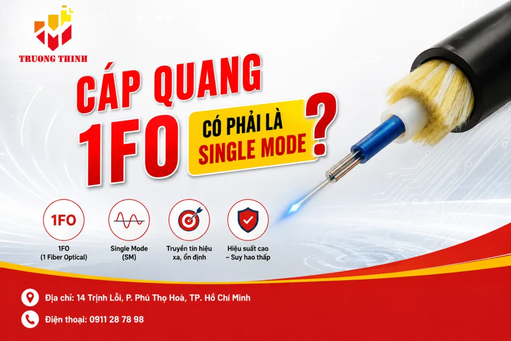 Cáp quang 1FO có phải là Single Mode không?