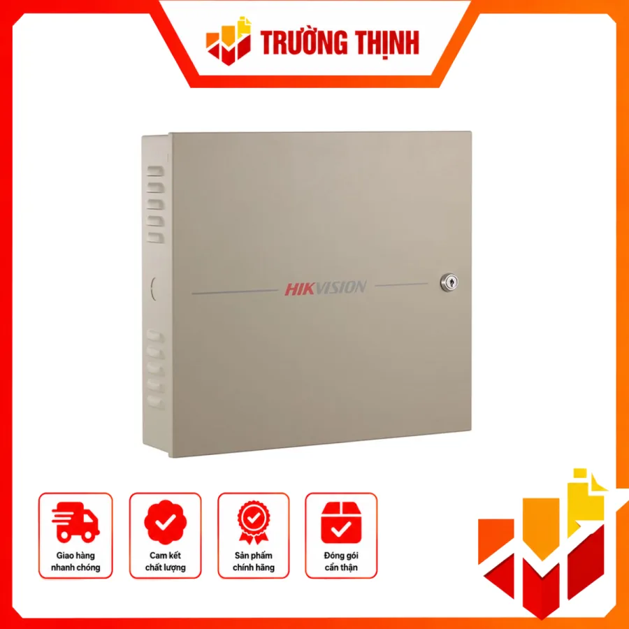 Bộ kiểm soát vào ra 4 cửa, Lưu trữ 100,000 thẻ và 300,000 sự kiện kiểm soát vào ra. DS-K2604T