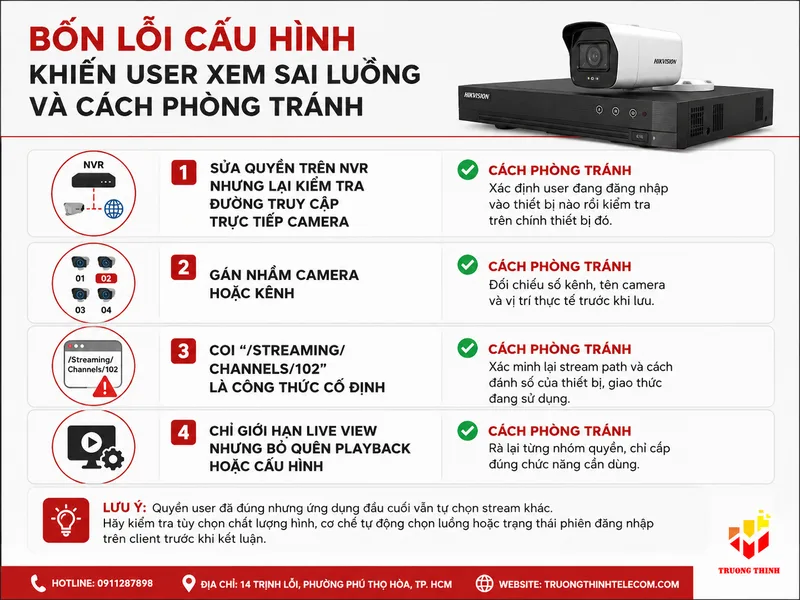 Bốn lỗi cấu hình khiến user xem sai luồng và cách phòng tránh