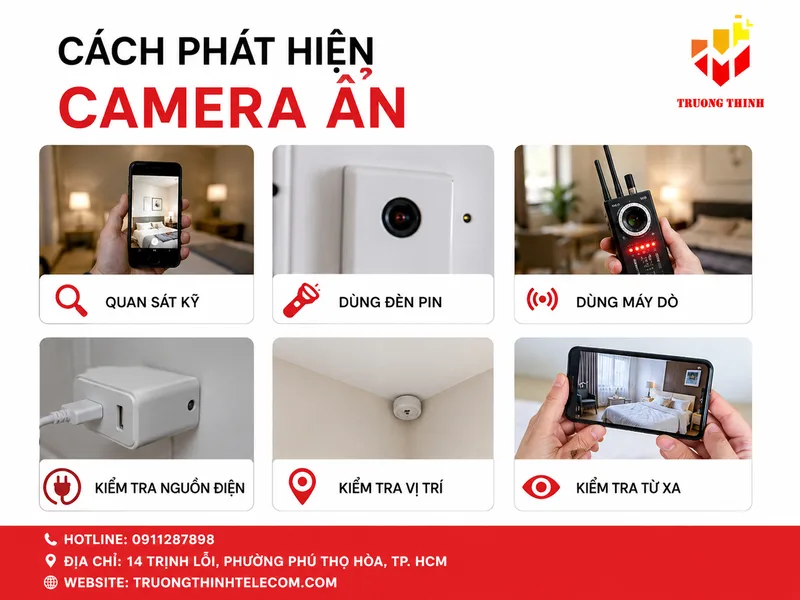 Cách phát hiện camera ẩn