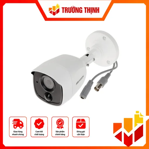 Camera HDTVI thân trụ 2MP – tích hợp cảm biến PIR + đèn
