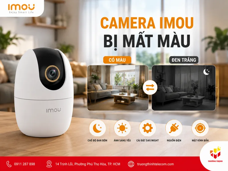 Camera Imou bị mất màu