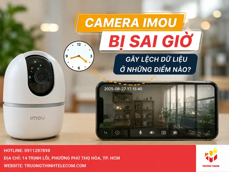 Camera IMOU bị sai giờ gây lệch dữ liệu ở những điểm nào?