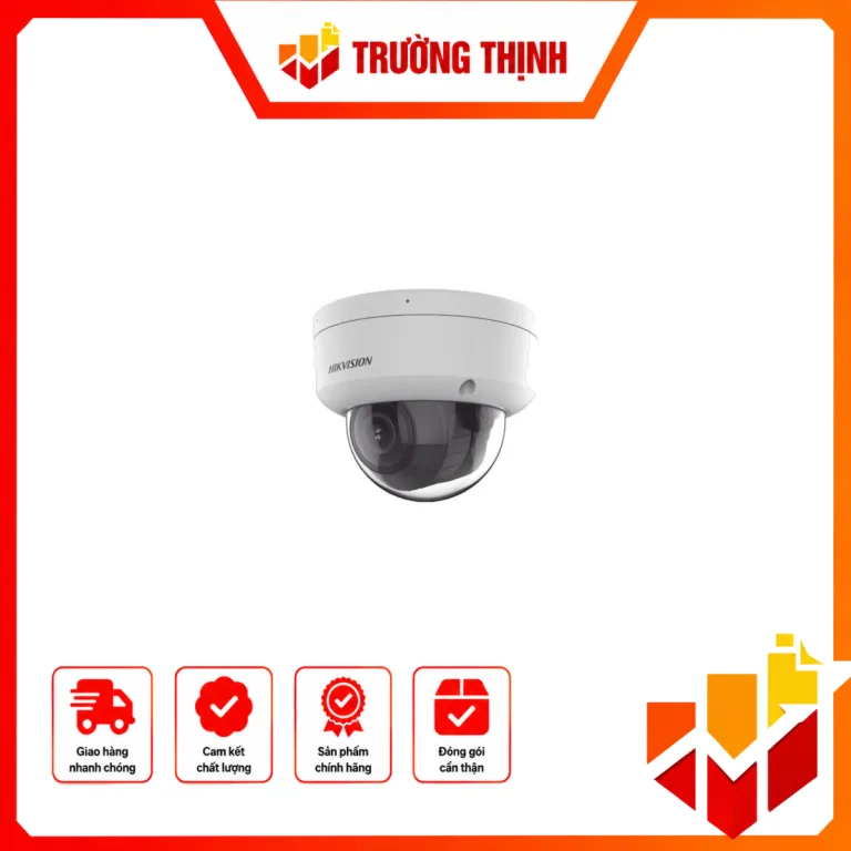 Camera IP Dome hồng ngoại 2MP chuẩn nén H.265+, ống kính 2.8-12mm
