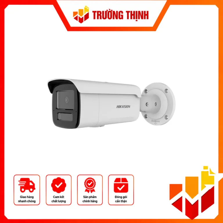 Camera IP Trụ hồng ngoại 8MP chuẩn nén H.265+