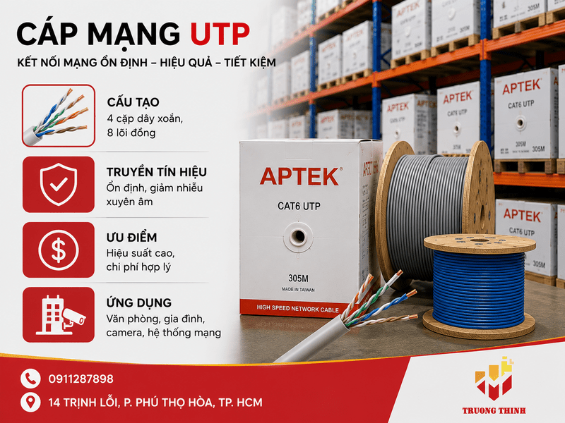 Cáp mạng UTP là gì?