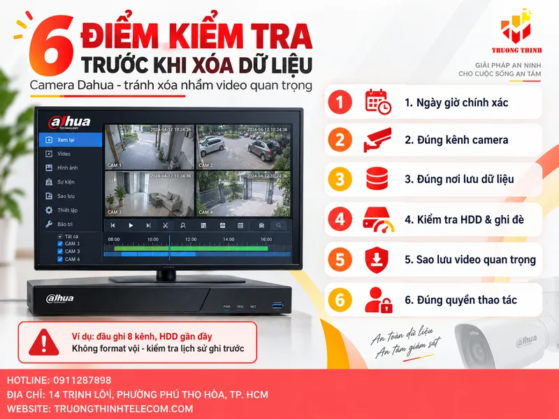 Checklist 6 điểm cần kiểm tra để không xóa nhầm dữ liệu quan trọng