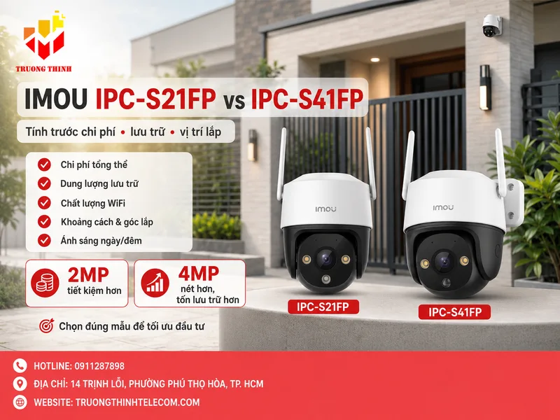 Chi phí sử dụng, lưu trữ và bố trí camera cần tính trước khi chốt mẫu