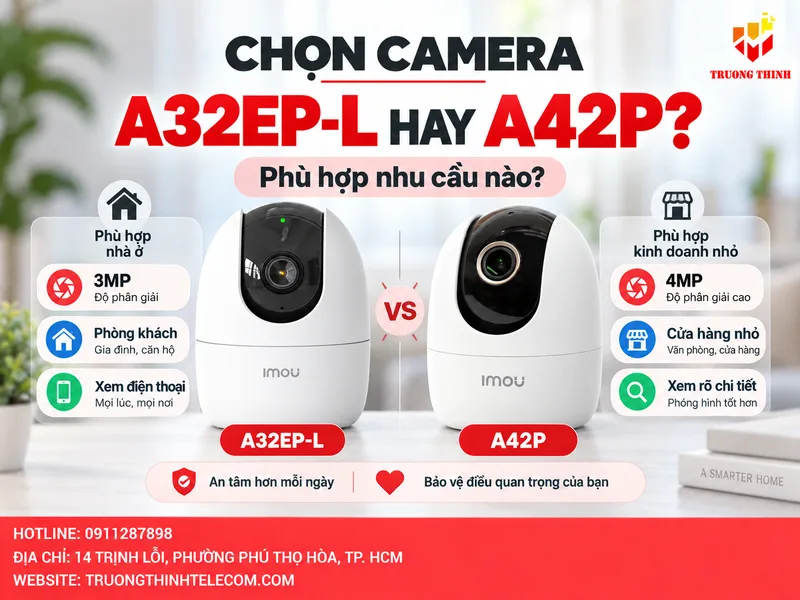 Chọn camera theo tình huống: A32EP-L và A42P phù hợp với ai?