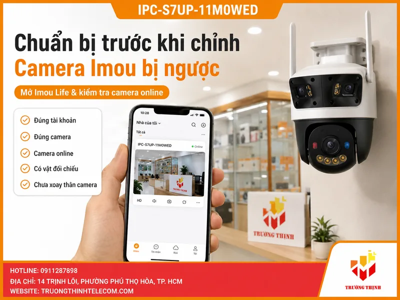 Chuẩn bị gì trước khi đổi chiều hình ảnh trên Imou Life?