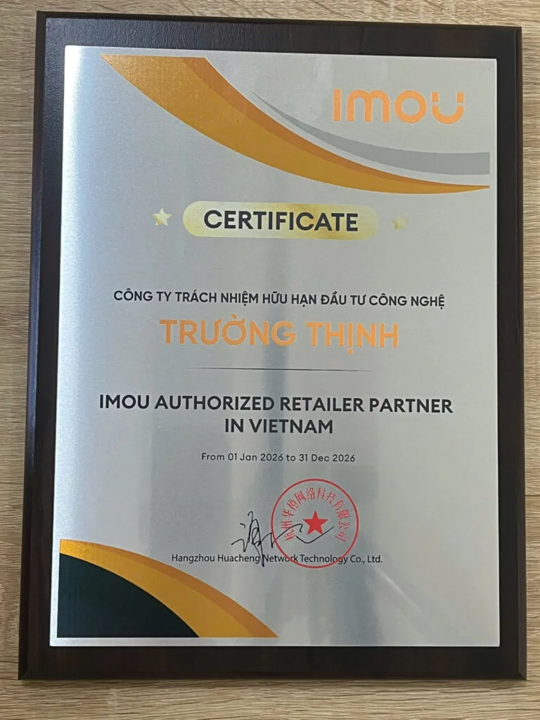 Chứng nhận Imou