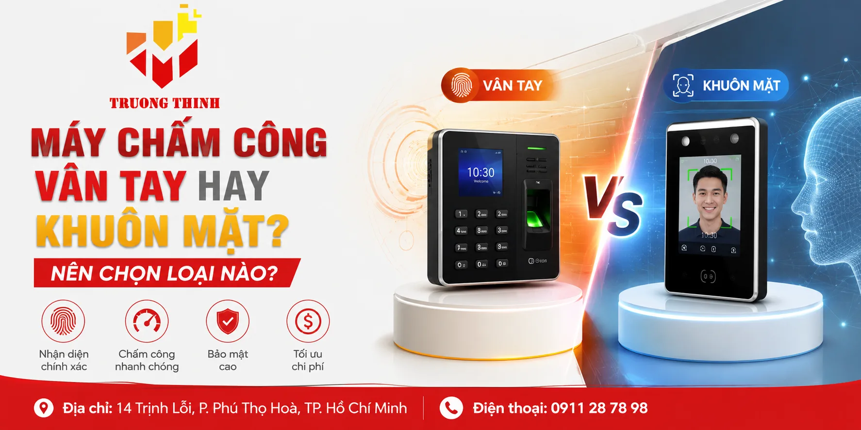 Máy Chấm Công Vân Tay Hay Khuôn Mặt? Nên Chọn Loại Nào?