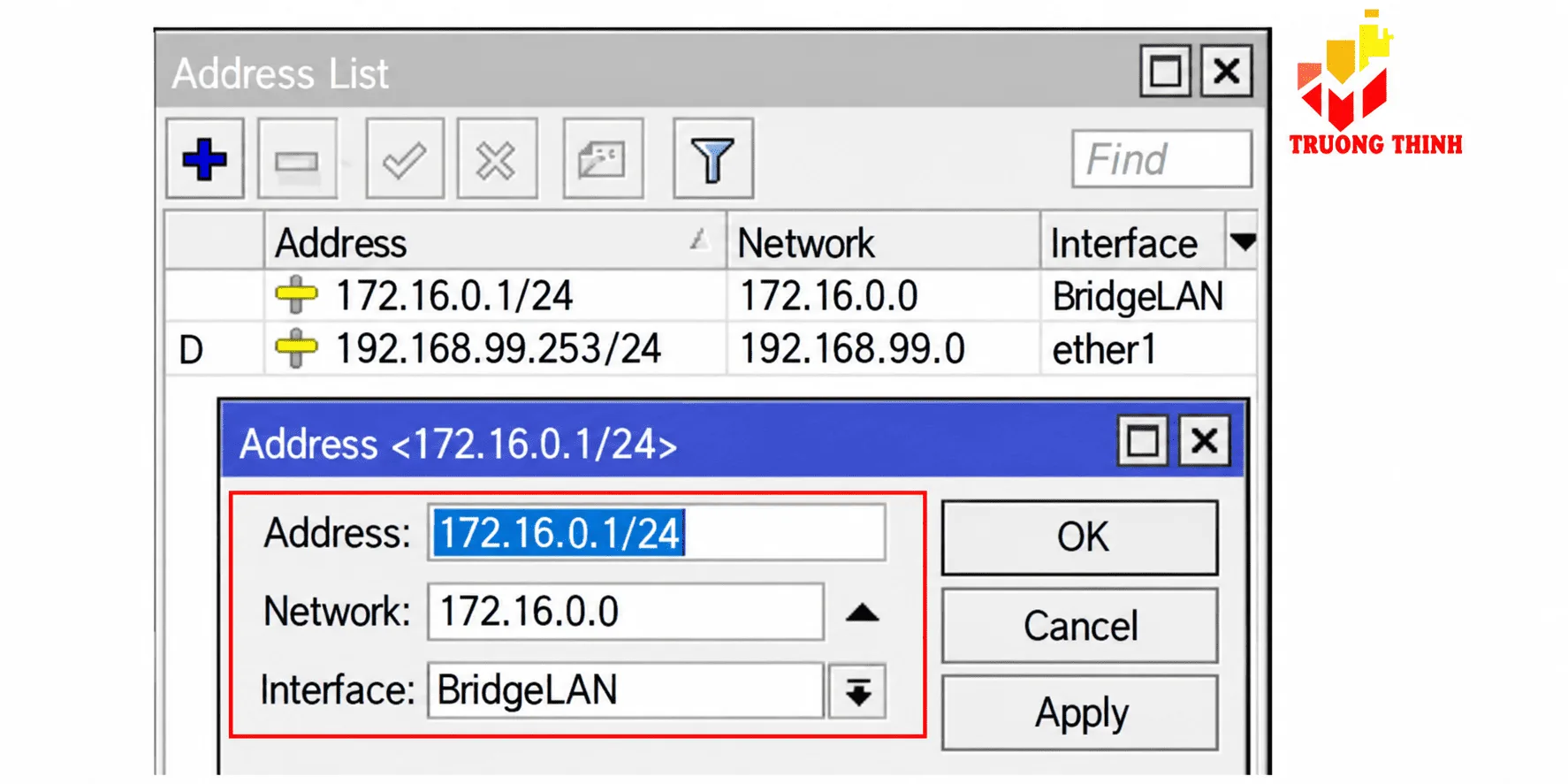 Đặt địa chỉ IP cho Gateway