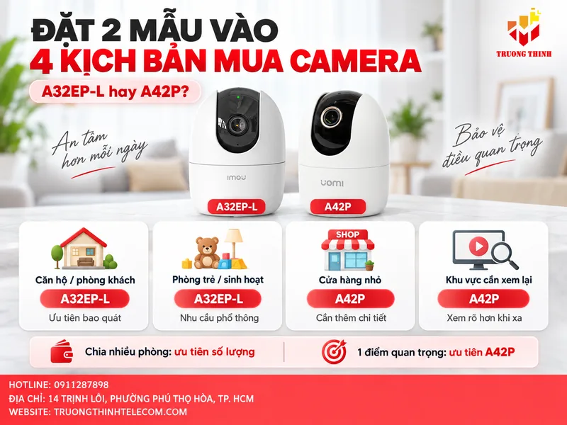 Đặt hai mẫu vào 4 kịch bản mua camera phổ biến