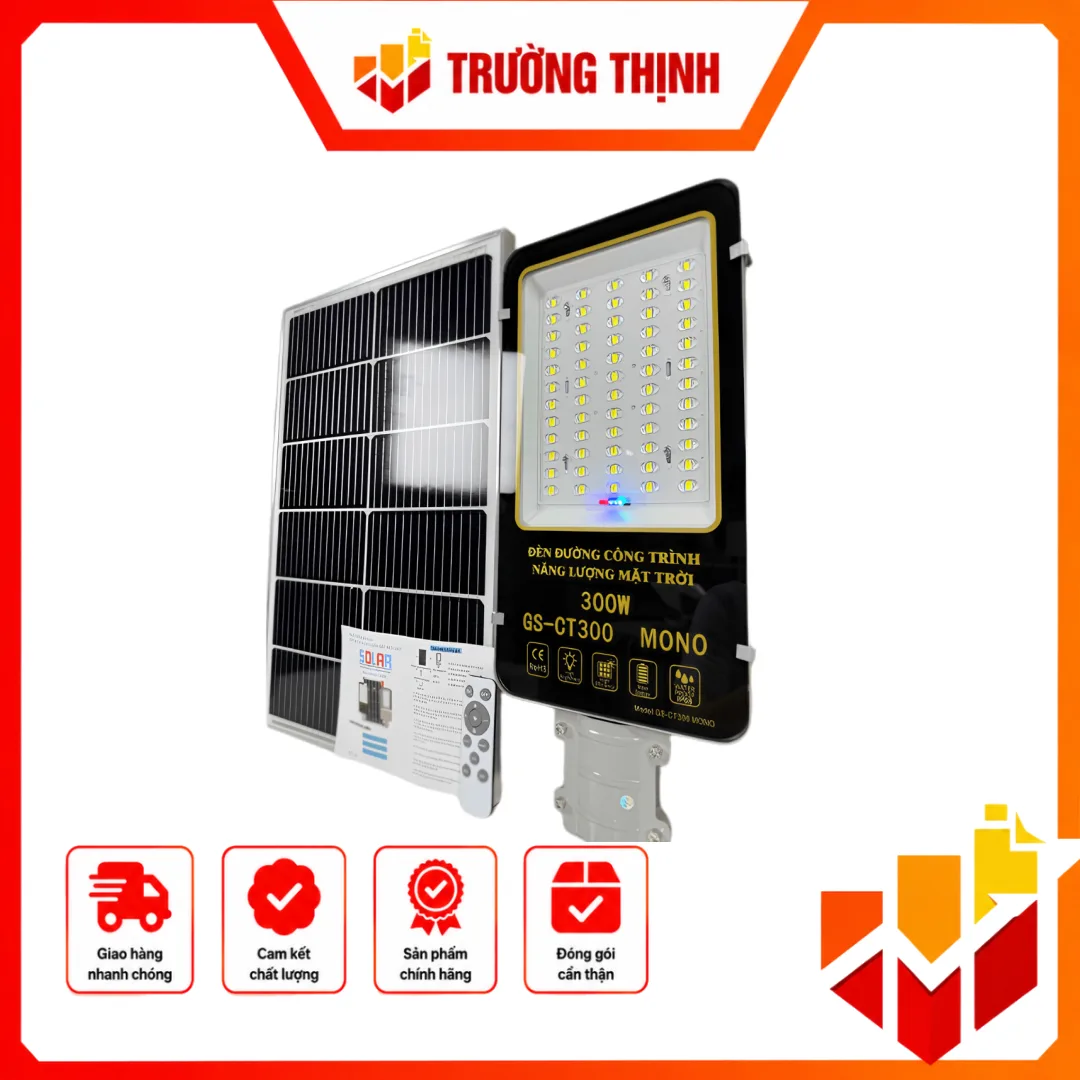 Đèn đường năng lượng mặt trời Ct-500 2 Mặt