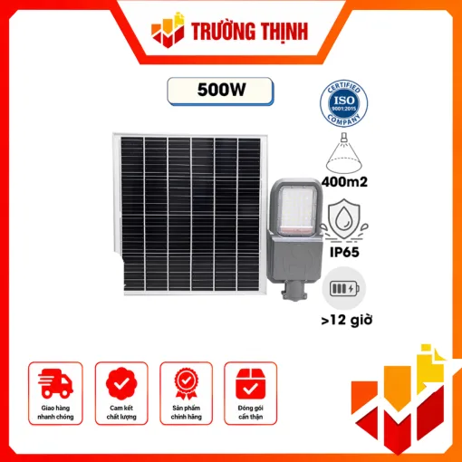Đèn đường năng lượng mặt trời JD 39500VN Hybrid(Solar Và Ac220V)