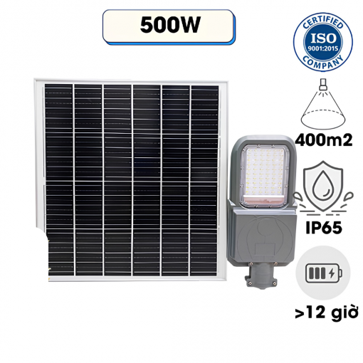 Đèn đường năng lượng mặt trời JD 39500VN Hybrid(Solar Và Ac220V)