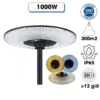 Đèn đường UFO năng lượng mặt trời Kim Cương 1000W 3 Chế Độ Màu 5 pin
