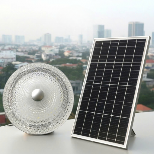 Đèn ốp trần năng lượng mặt trời Kim Cương 1000W Mono 3 Màu