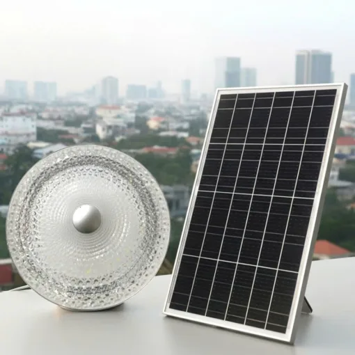 Đèn ốp trần năng lượng mặt trời Kim Cương 1000W Mono 3 Màu