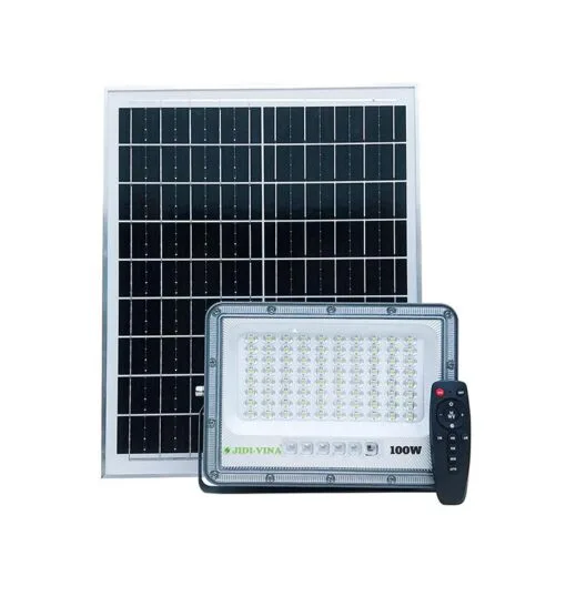 Đèn pha năng lượng mặt trời JD T100 New Mono-2 pin