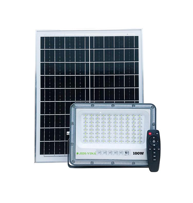 Đèn pha năng lượng mặt trời JD T100 New Mono-2 pin