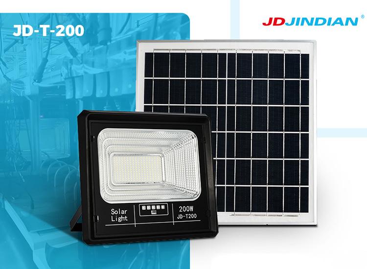 Đèn pha năng lượng mặt trời JD T200 New Mono-3 pin