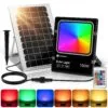 đèn rọi năng lượng mặt trời 100W LED 5050 RGB