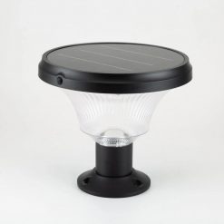 Đèn trụ sân vườn năng lượng mặt trời H580B 5W màu đen