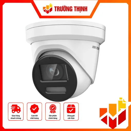 Camera IP Bán cầu vát 8MP – CÓ MÀU 24/24 tích hợp MIC, cảnh báo bằng âm thanh và đèn