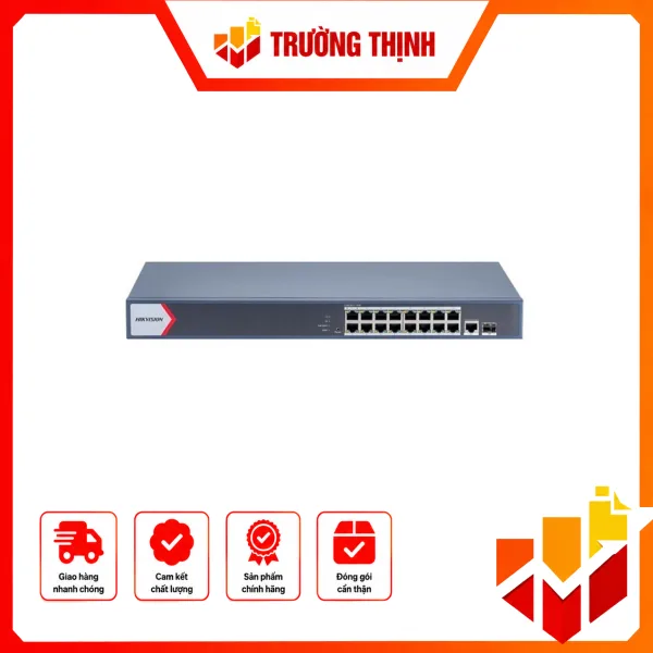 Switch mạng thông minh 16 cổng PoE Gigabit