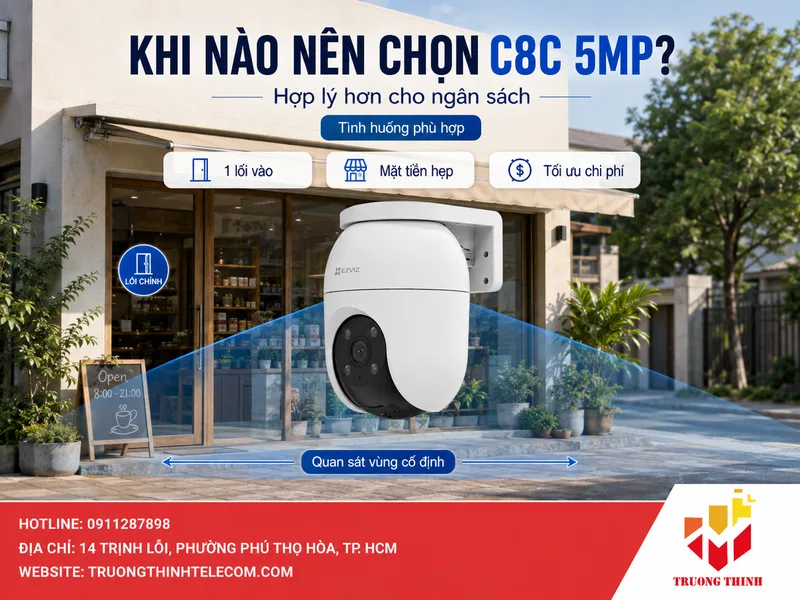 EZVIZ H8C 5MP vs C8C 5MP giống nhau nhưng trải nghiệm quan sát có thể khác ở đâu?