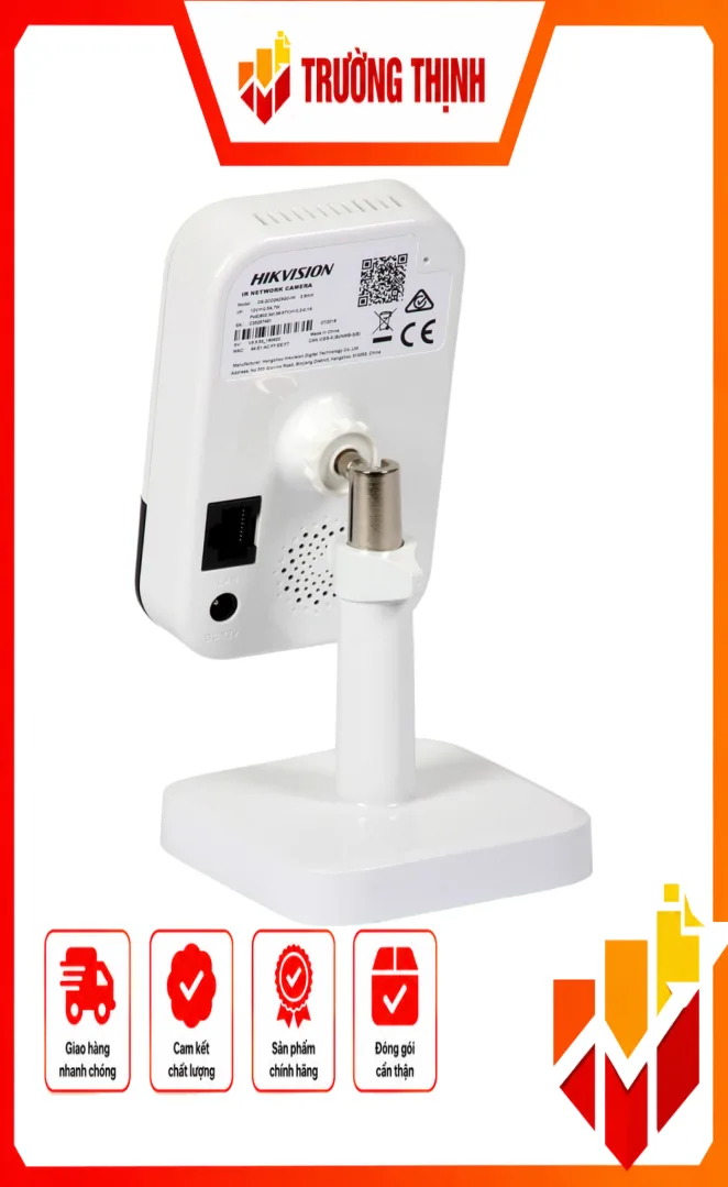 Camera IP dạng Cube 2MP , chuẩn nén H265+