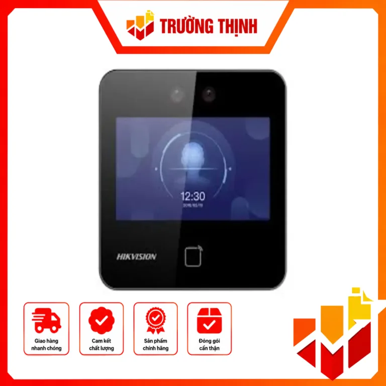 Máy chấm công nhận diên khuôn mặt + vân tay + Thẻ Mifare DS-K1T343MFX
