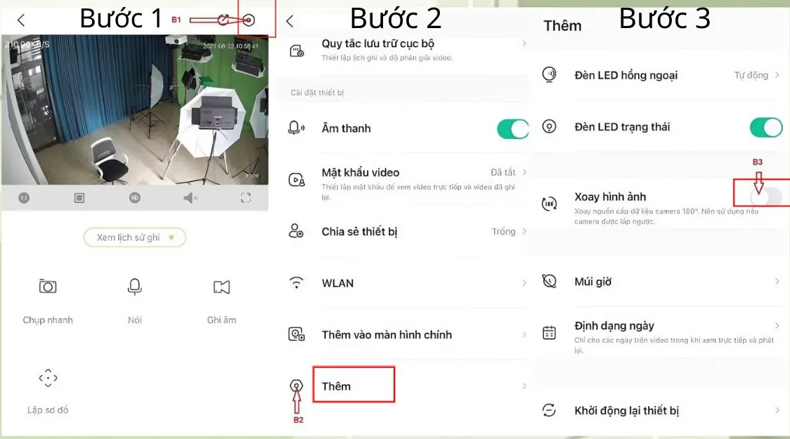 Hướng dẫn cách chỉnh camera IMOU bị ngược 180 độ