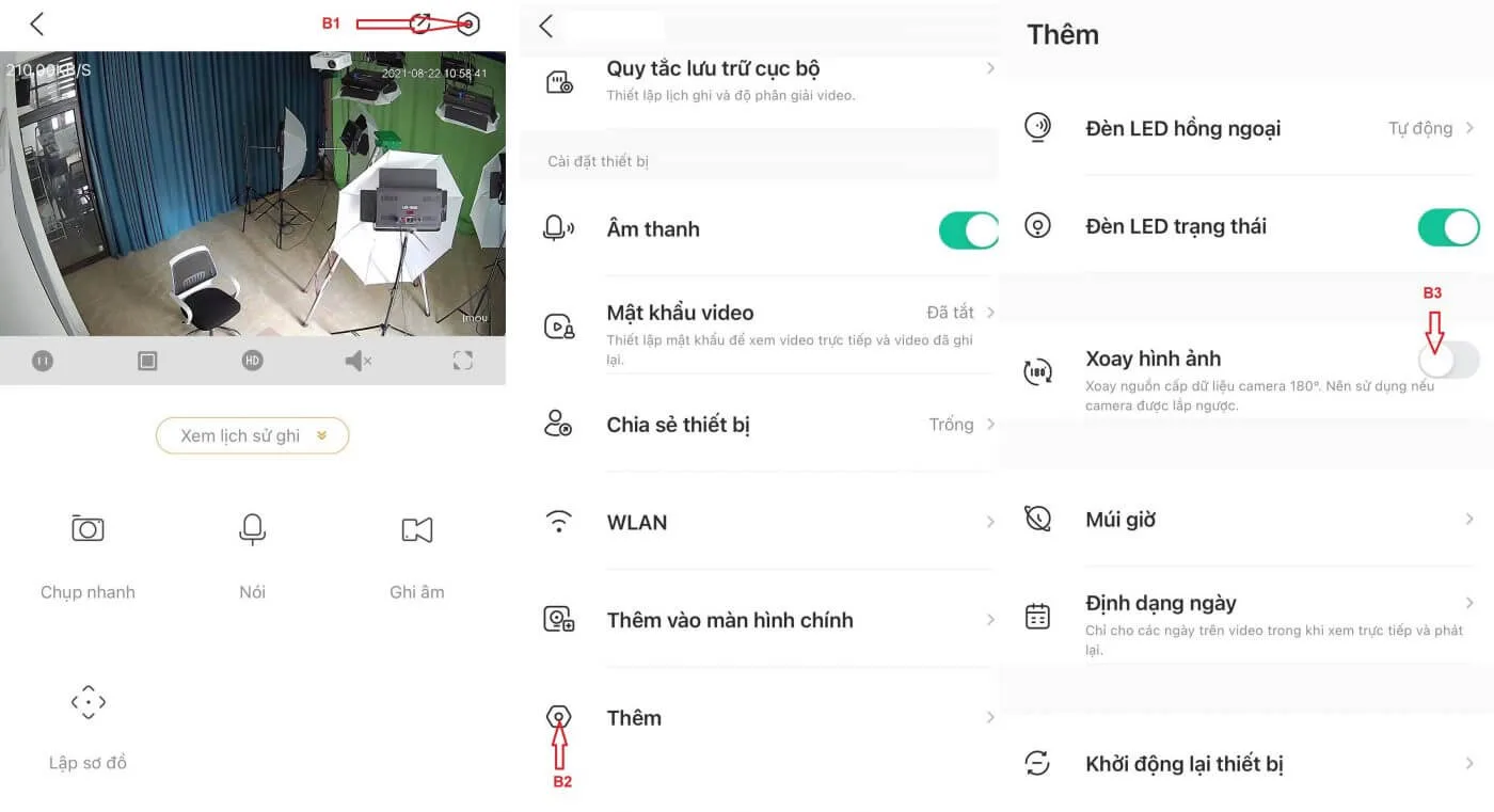 Hướng dẫn cách xử lý camera IMOU bị ngược hình trong 3 bước đơn giản