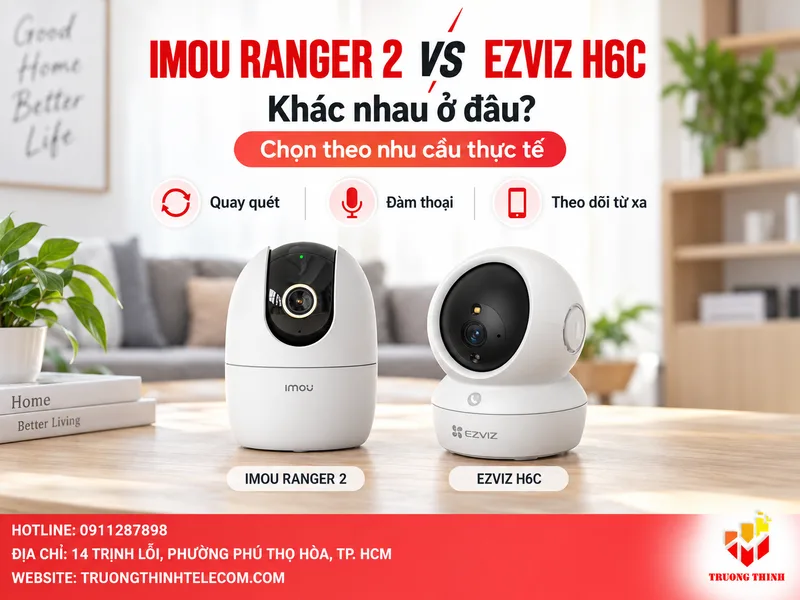 Imou Ranger 2 và Ezviz H6C khác nhau ở đâu khi đặt vào nhu cầu thực tế?