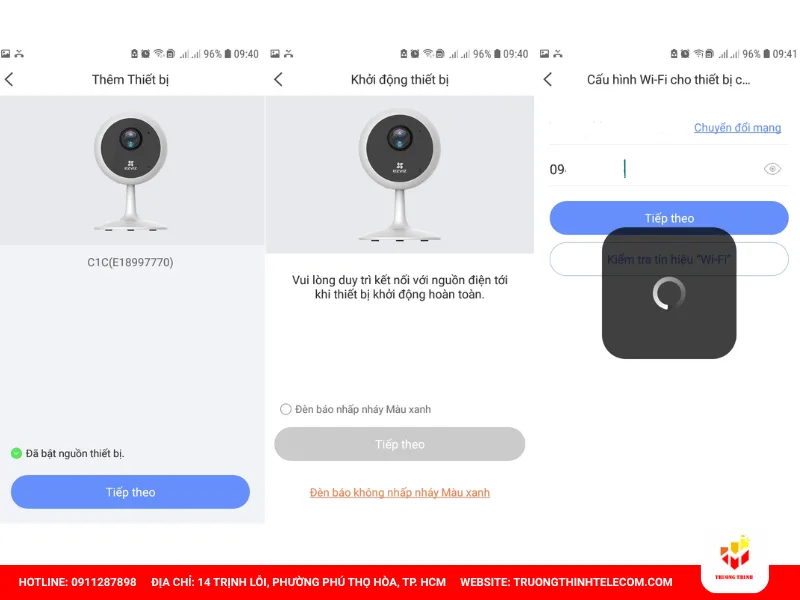 Kết nối camera với mạng Wifi gia đình