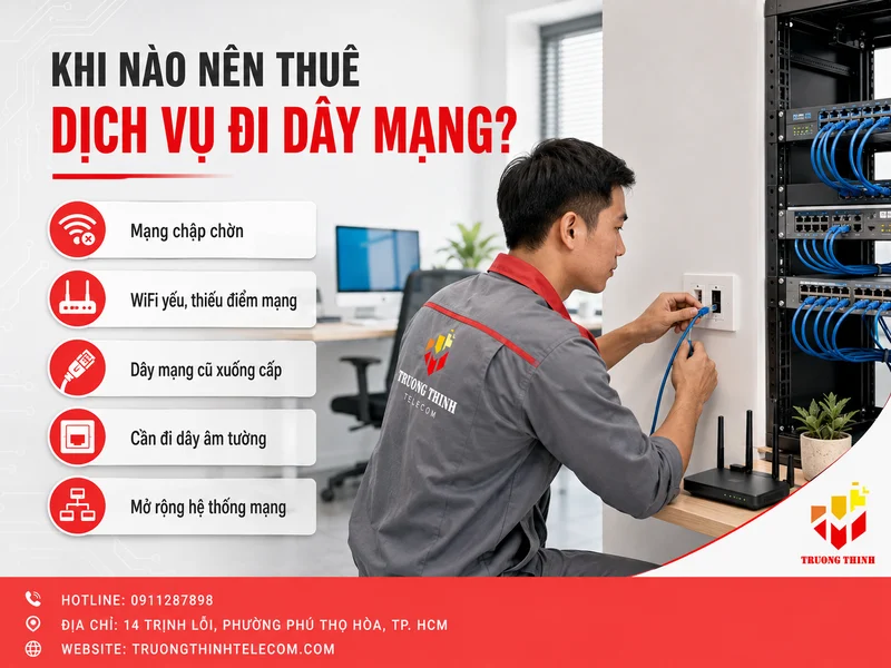 Khi Nào Nên Thuê Dịch Vụ Đi Dây Mạng?