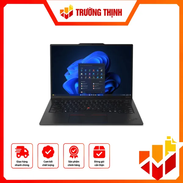 Laptop LENOVO THINKPAD X1 CARBON GEN 13 U7- 258V/32GDR5X/1 TBSSD/14-2.8KOLED/FP/IR/WL/BT/3C57/W11PRO/LKB/3Y/ĐEN – 21NS010CVN
