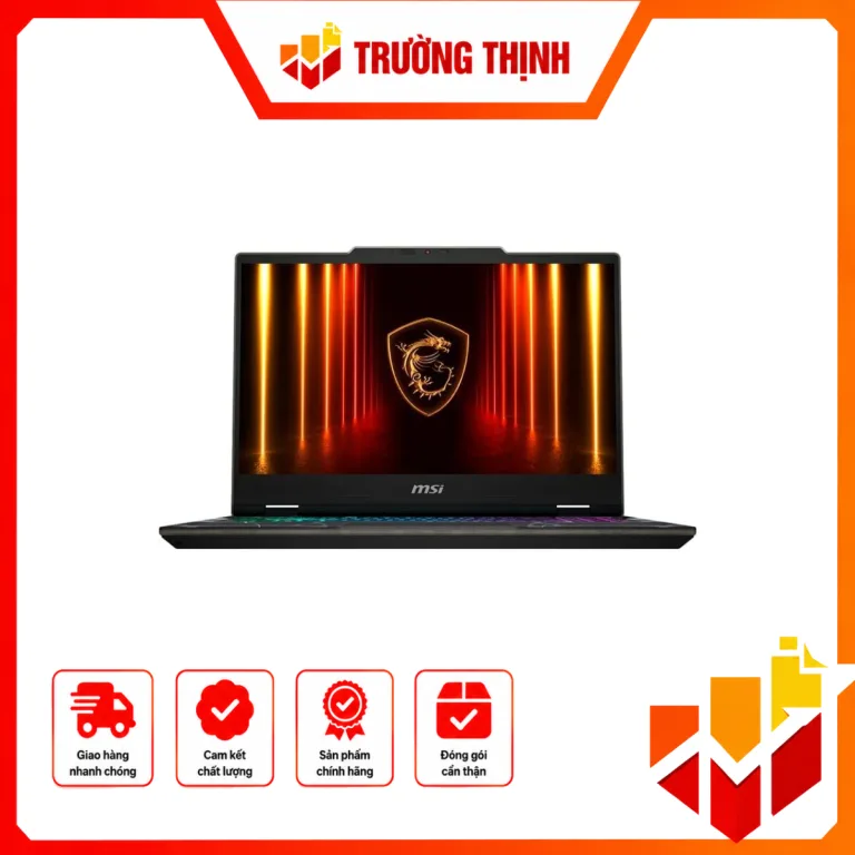 Laptop MSI CYBORG 15 C13WEO-417VN (I7-13620H; 16GB; 512GB SSD; RTX 5050/8GB; 15.6″ FHD 144HZ; WIN11; XÁM; BA LÔ)
