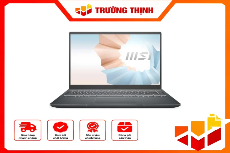 Laptop MSI MODERN 14 H1M-014VN (CORE 7 150U; 16GB; 512GB SSD; UMA; 14″ FHD+; WIN11; PLATINUM; TÚI XÁCH)