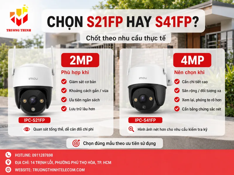 Nên chọn mã Imou S21FP hay S41FP?