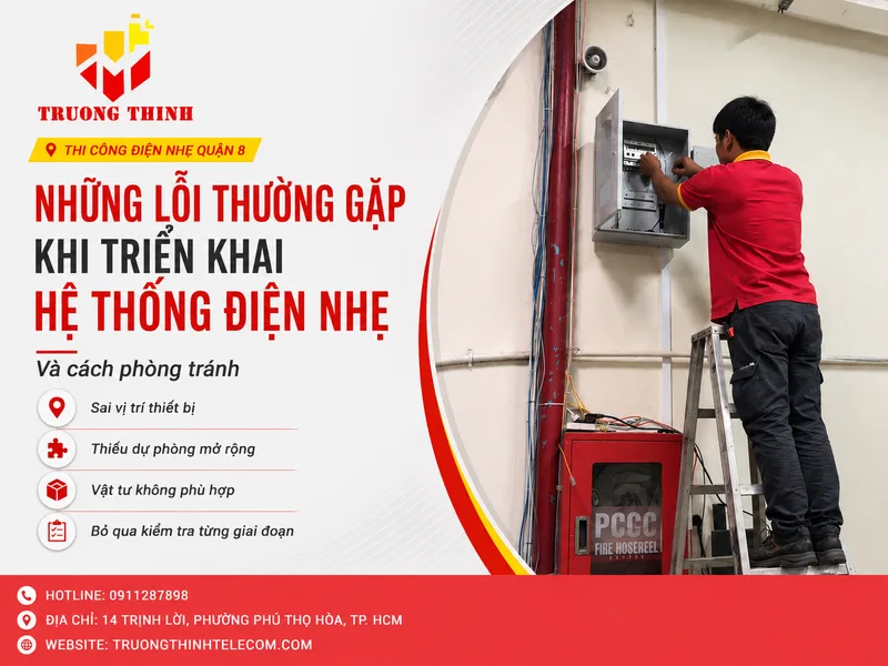 Những lỗi thường gặp khi triển khai hệ thống điện nhẹ và cách phòng tránh